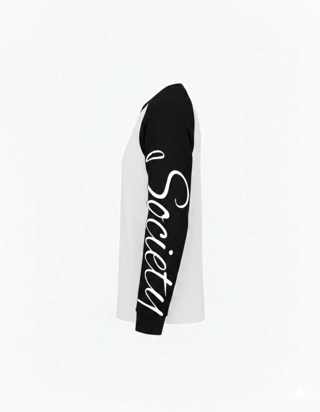 Azteca Script Waffle Longsleeve - Black/White