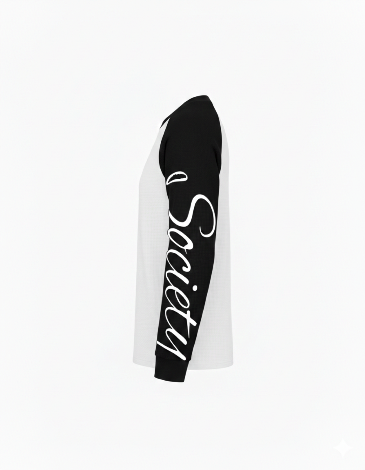 Azteca Script Waffle Longsleeve - Black/White