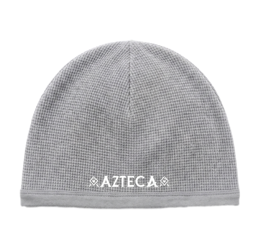 Azteca Waffle Skull Cap - Grey/White