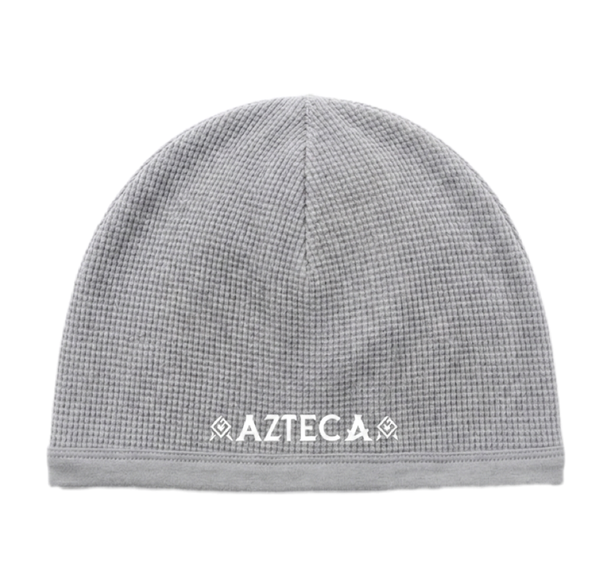 Azteca Waffle Skull Cap - Grey/White