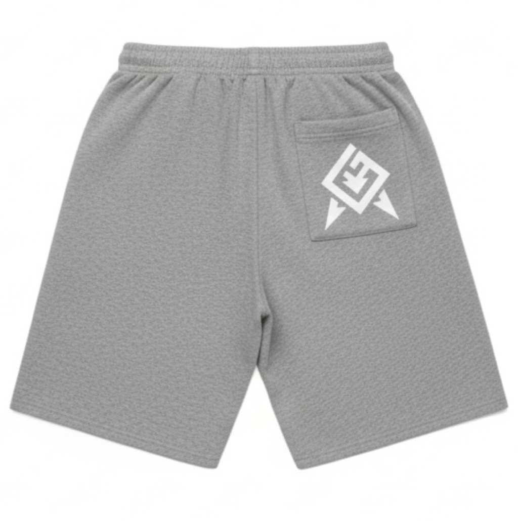 Azteca Stash Shorts - Grey/White