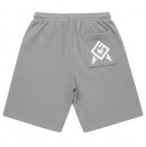 Azteca Stash Shorts - Grey/White
