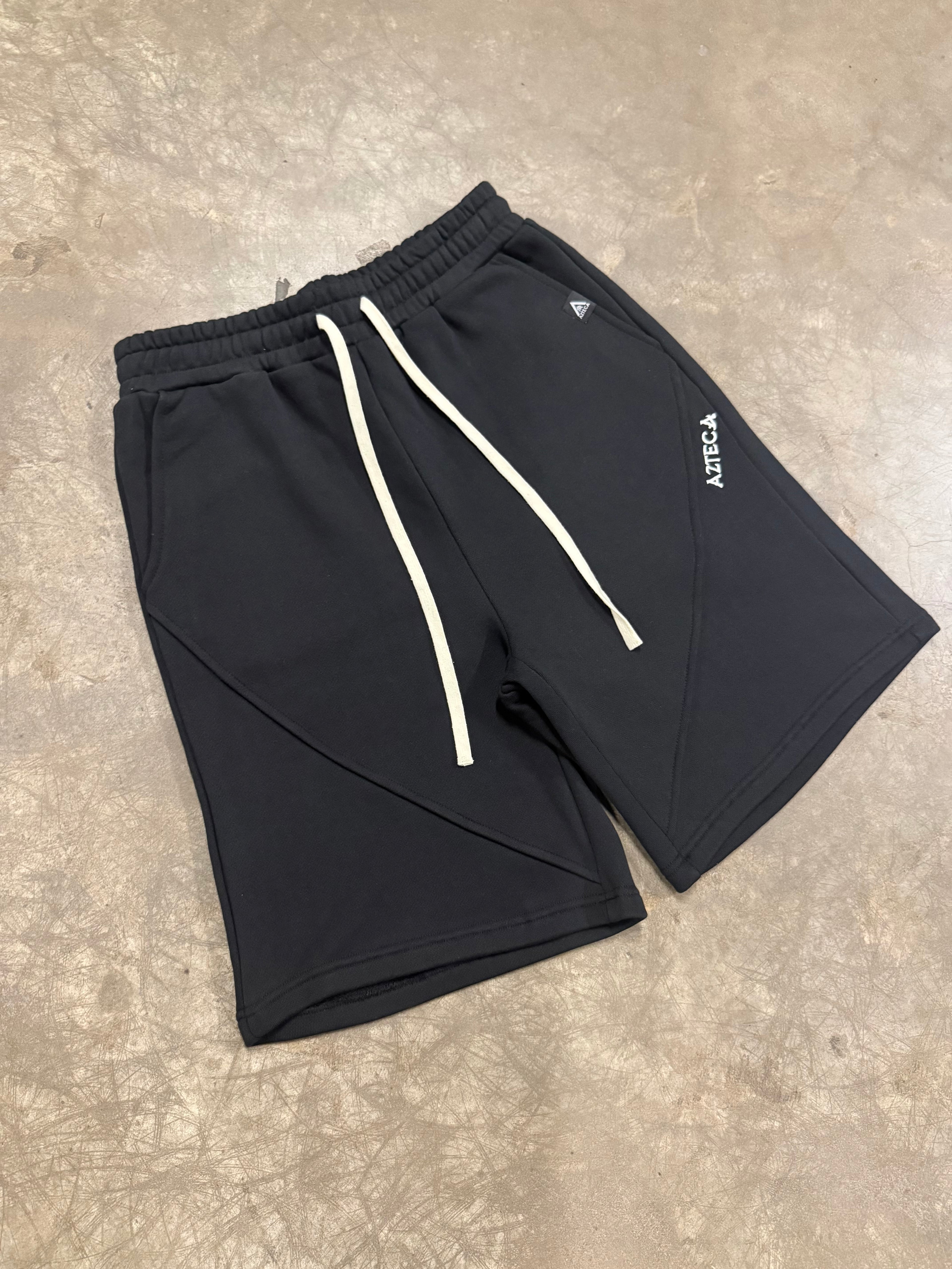 Azteca Stash Shorts - Black/White