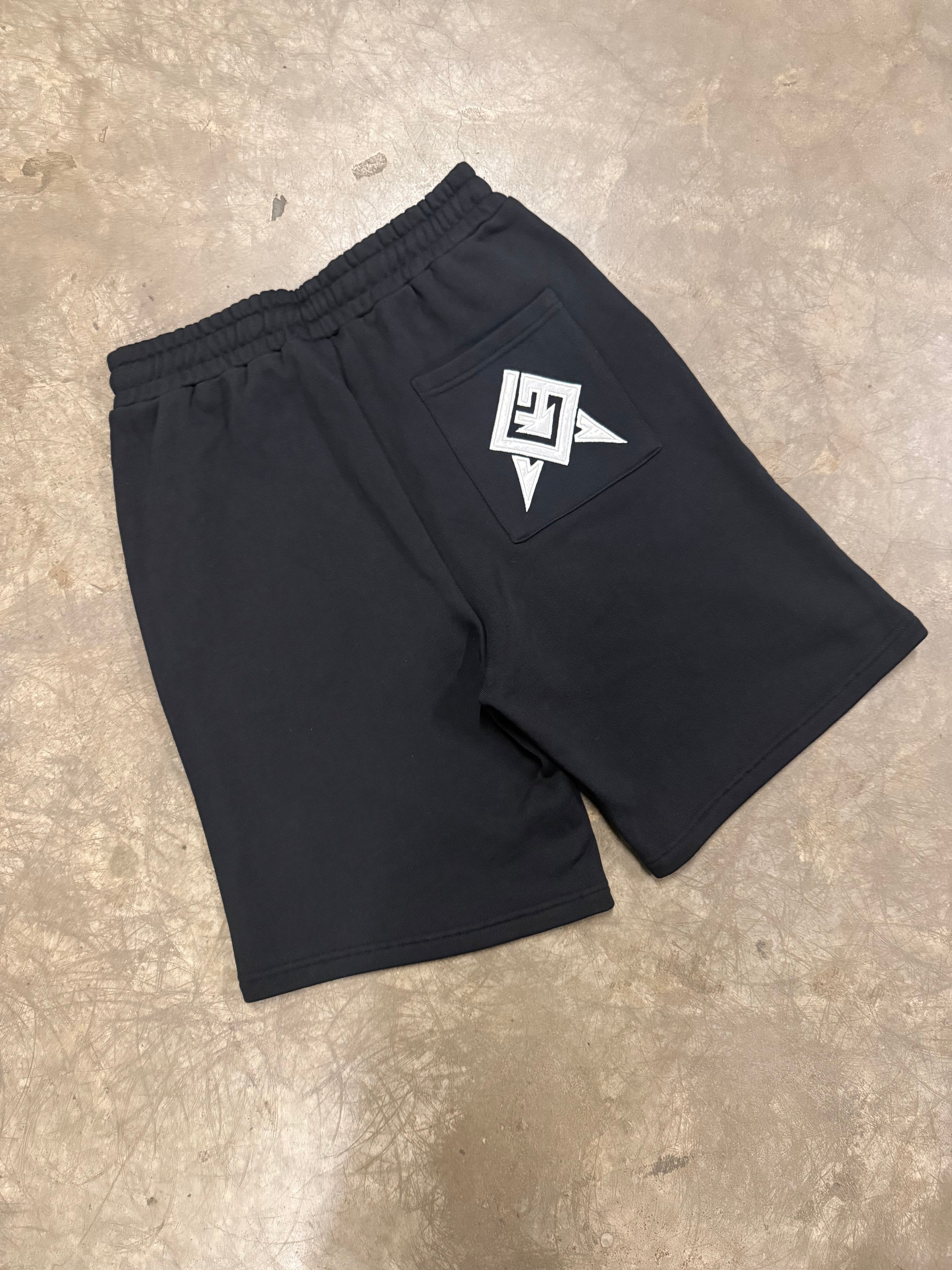 Azteca Stash Shorts - Black/White