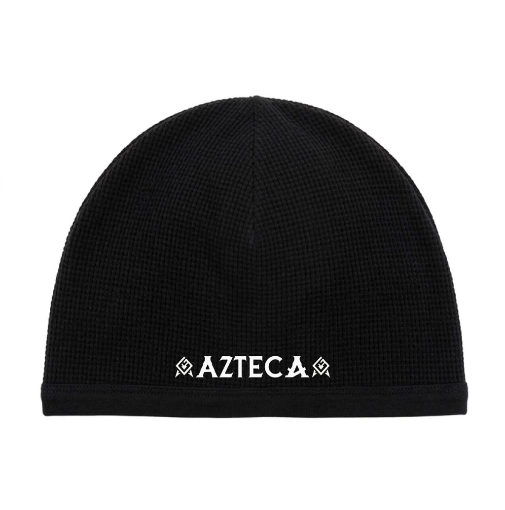 Azteca Waffle Skull Cap - Black/White