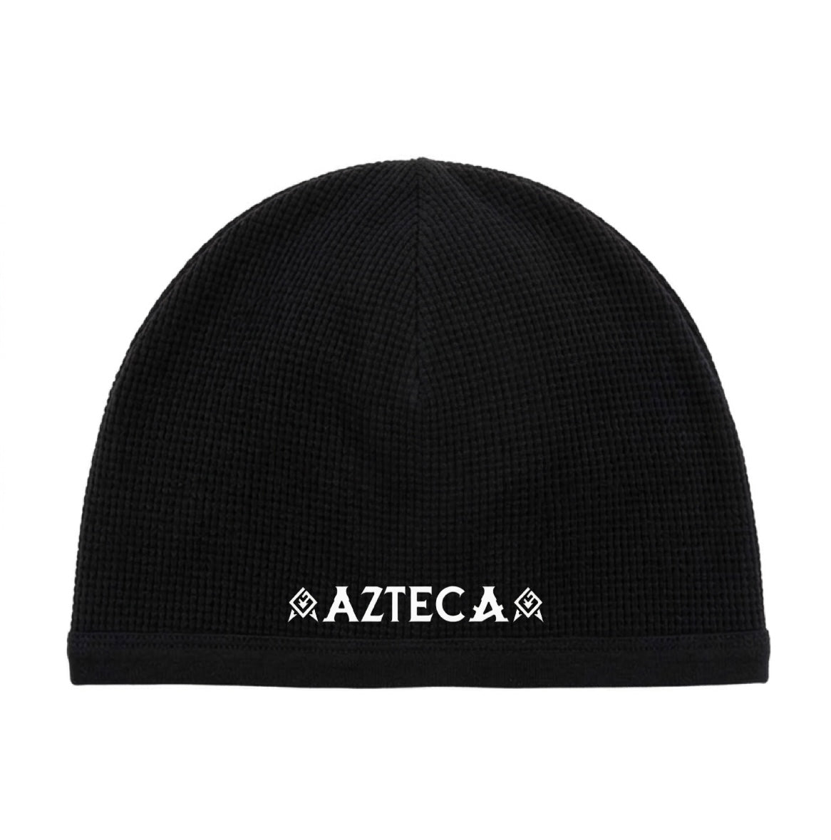 Azteca Waffle Skull Cap - Black/White