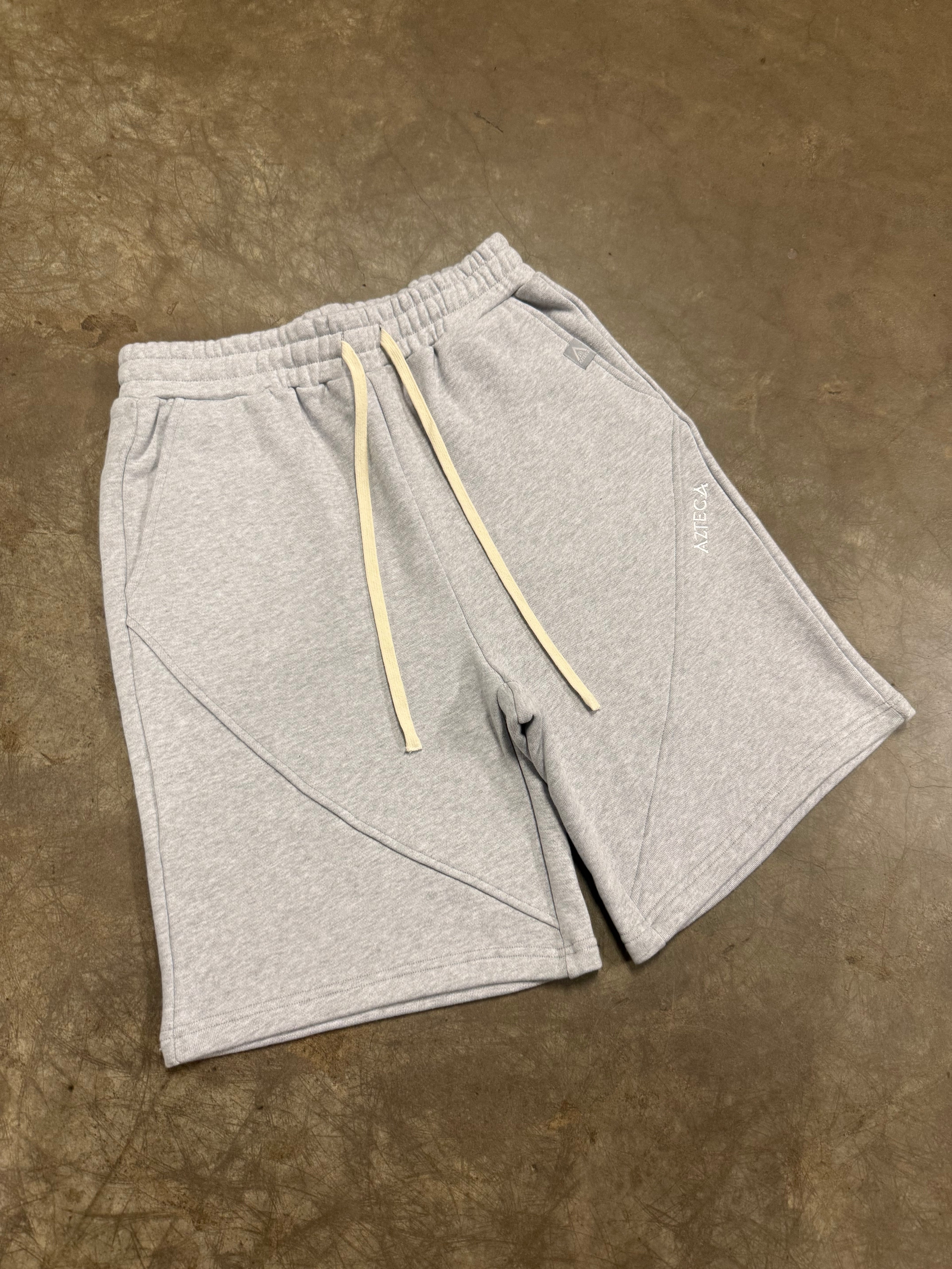 Azteca Stash Shorts - Grey/White