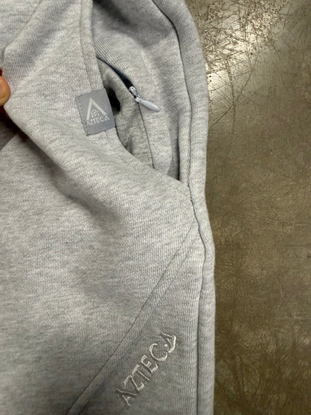 Azteca Stash Shorts - Grey/White