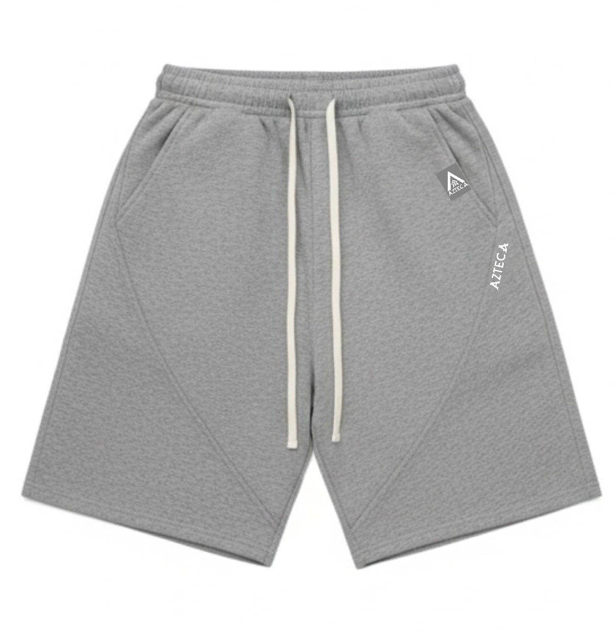 Azteca Stash Shorts - Grey/White